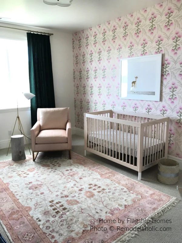 Girls Pink Nursery With Wallpaper Stencil UV17 H15 Bekob