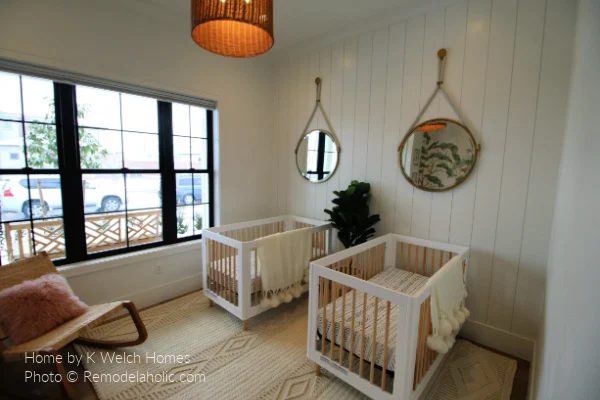 Modern Neutral Nursery For Twins 2 Babies SG19 H25 Bekob