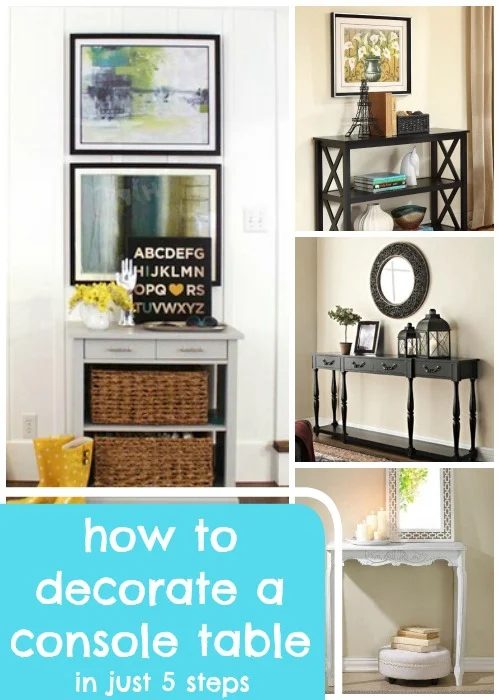 How to Decorate a Console Table @Bekob