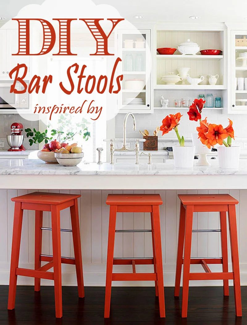 Easily build your own Handmade bar stools with these free plans on Bekob.com