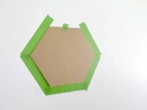tape hexagon stencil and level, For My Love Of featured on Bekob