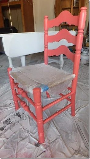 dining nook with ombre painted stripe walls (15)