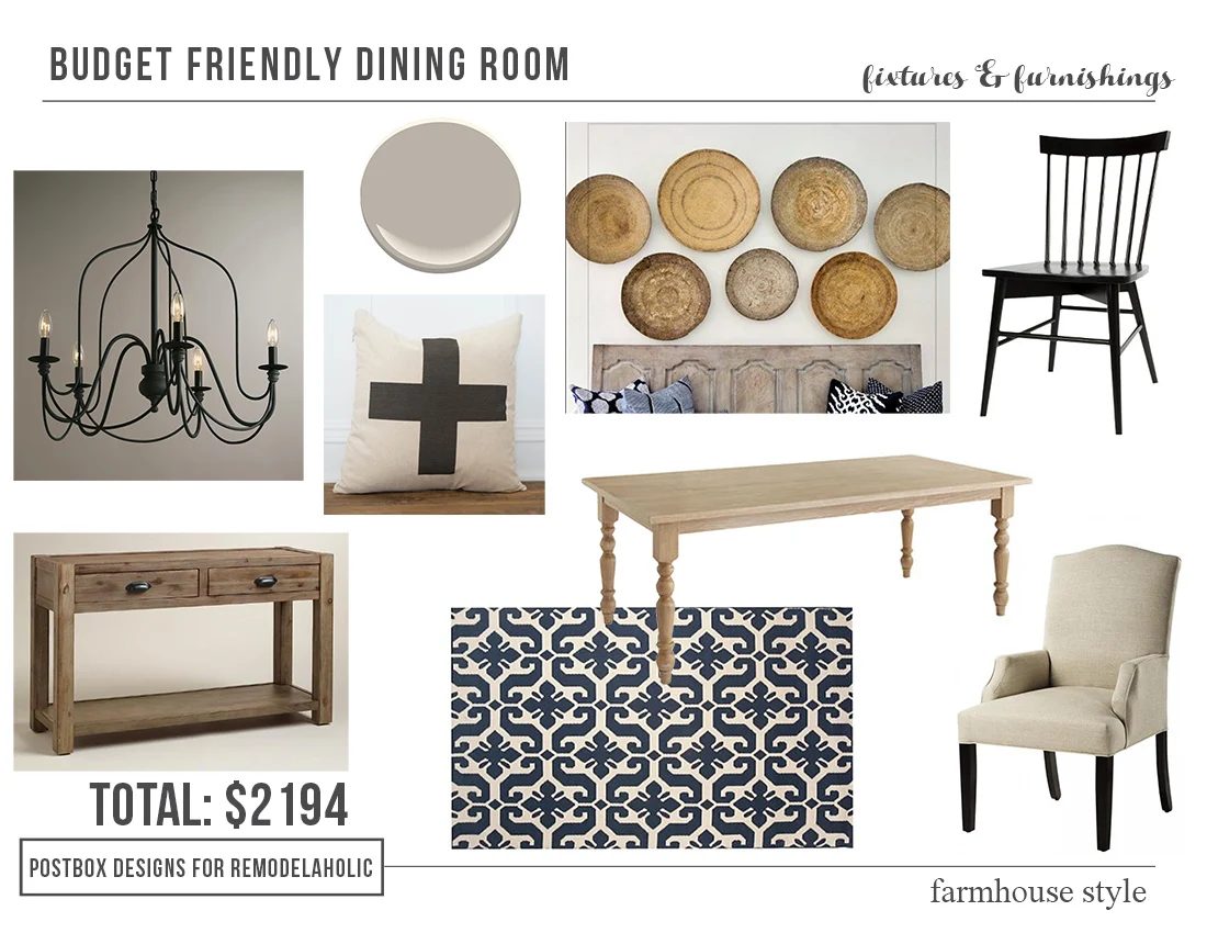 modest-cost Friendly Farmhouse Dining Room