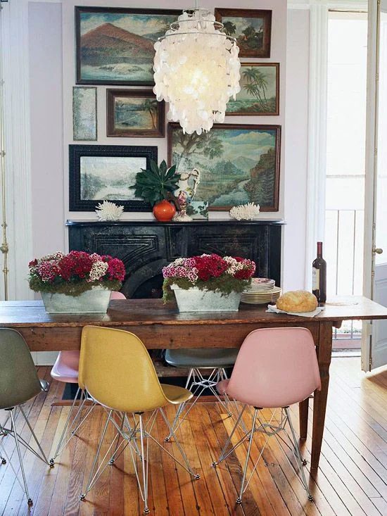 eclectic style dining room inspiration