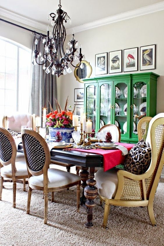 eclectic dining room style inspiration