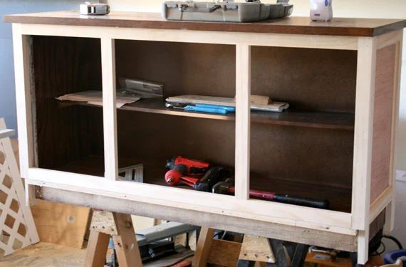 How To Remodel A Hutch To Make It Match Your Home, By @Bekob