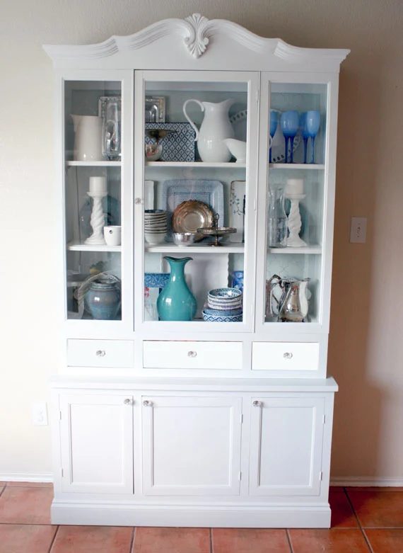 How To Redo A Kitchen Hutch With New Doors And Drawers, By @Bekob