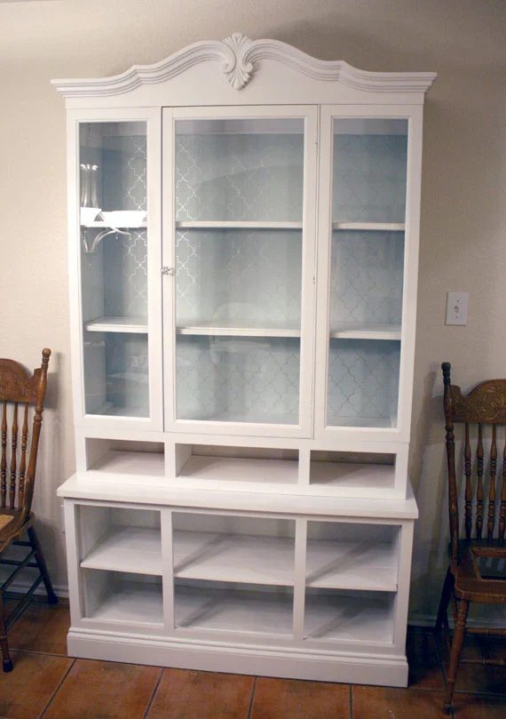 7 Wooden To White Hutch For Storing Dishes, By @Bekob