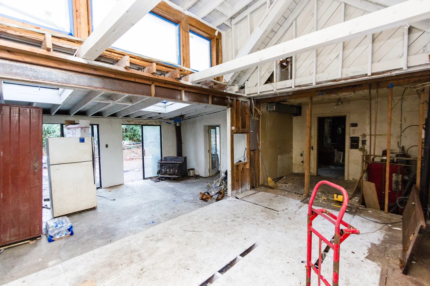 1 open floor plan kitchen and dining before, Cobblestone DG on Bekob