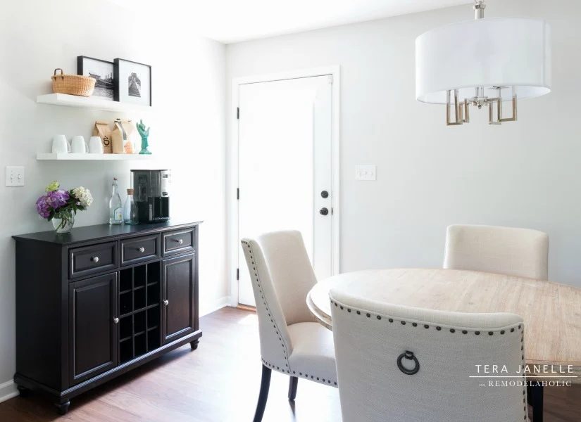 A Grown-Up Open Plan Living Room & Dining Room Design
