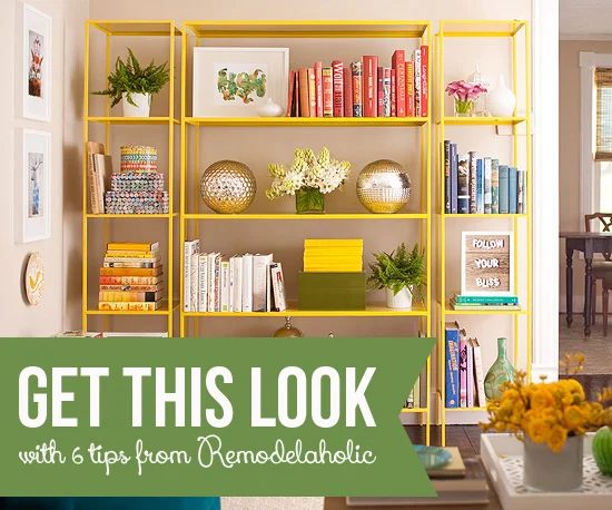 Get This Look - Stylish Open Shelf Library - Bekob.com