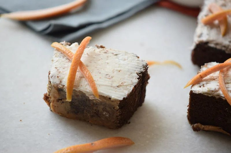 Orange Chocolate Cake Squares