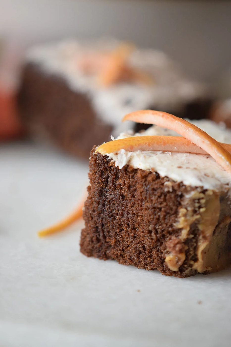 Orange Chocolate Cake Squares