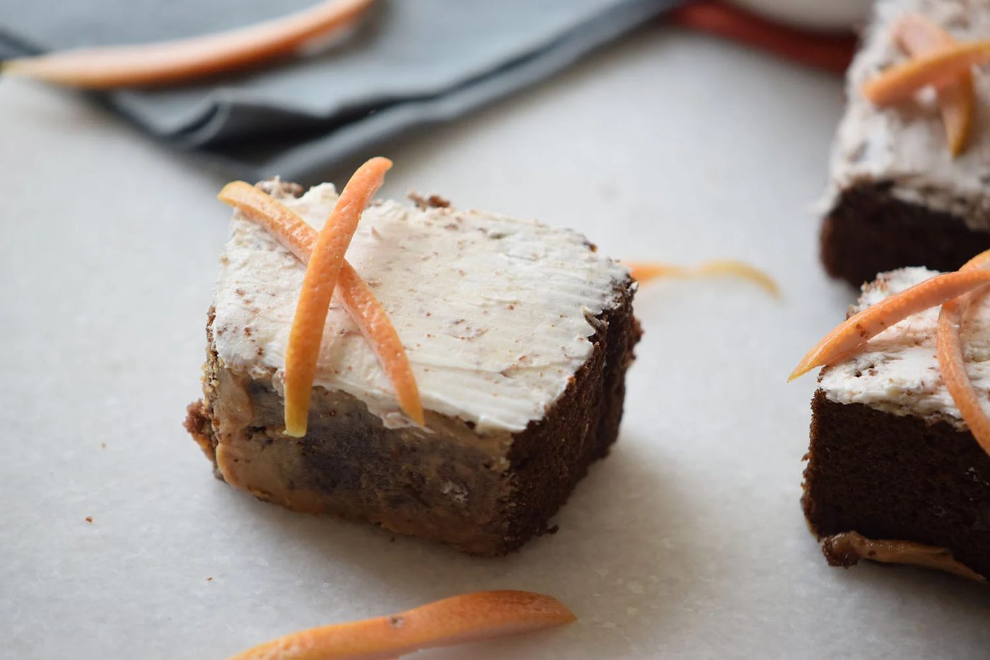 Orange Chocolate Cake Squares