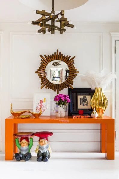 Adler house with orange