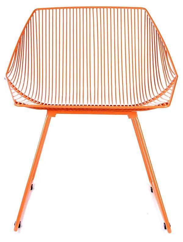 orange accent chair