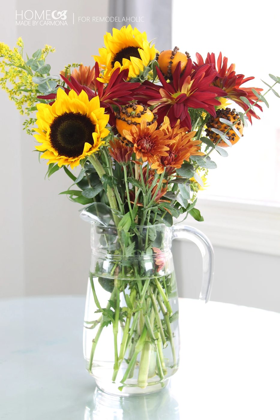 Pomanders - flower arrangement - for Bekob