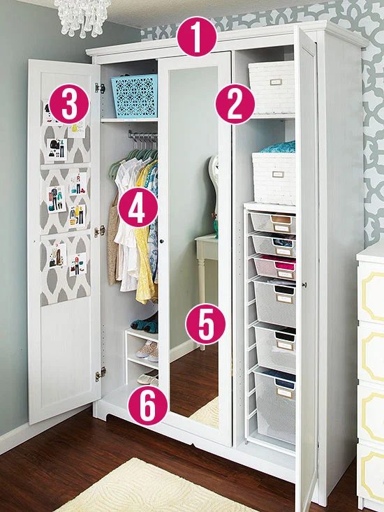 Get This Look - 6 Tips for an Organized Armoire via Bekob