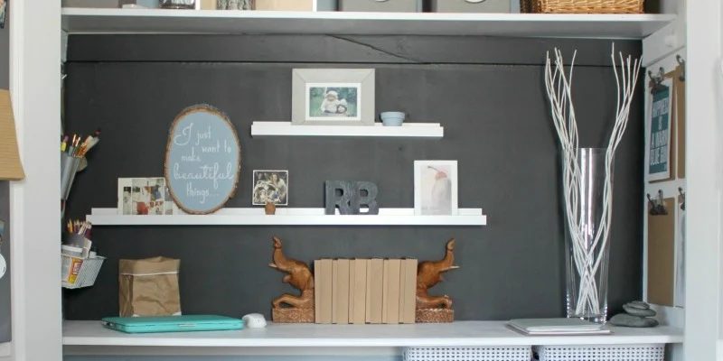 Making an Organized Closet Office Craft Space