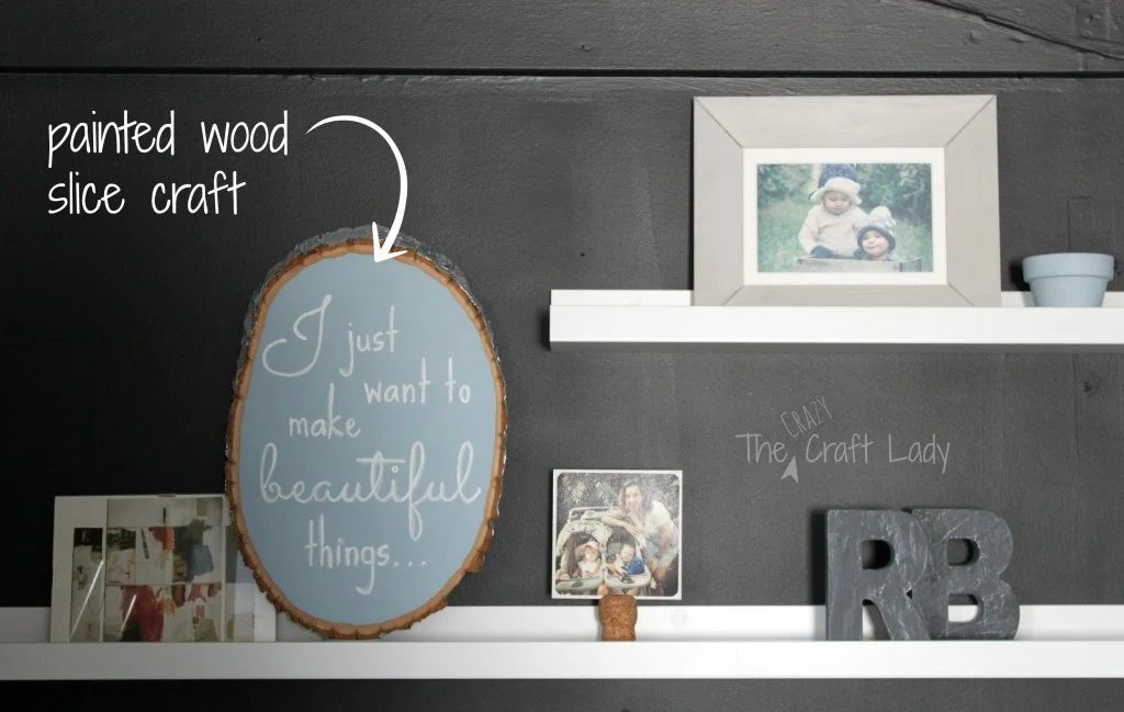 Floating shelves in a closet home office 2 - The Crazy Craft Lady featured on @Bekob