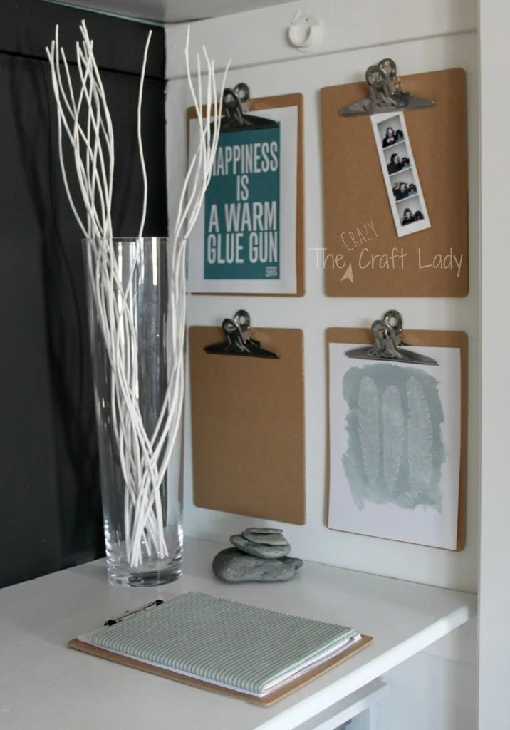 Stylish closet office and craft storage - The Crazy Craft Lady featured on @Bekob
