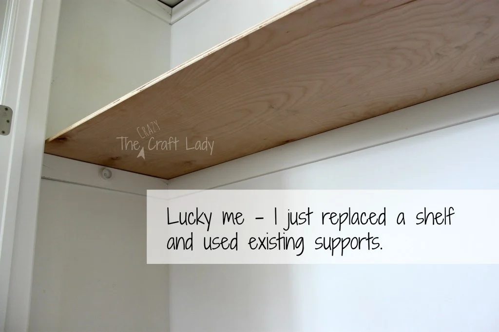 Transform a closet into a home office process3 - The Crazy Craft Lady featured on @Bekob