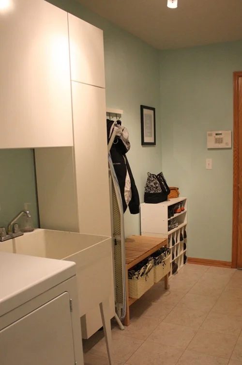 laundry room storage cabinets redo