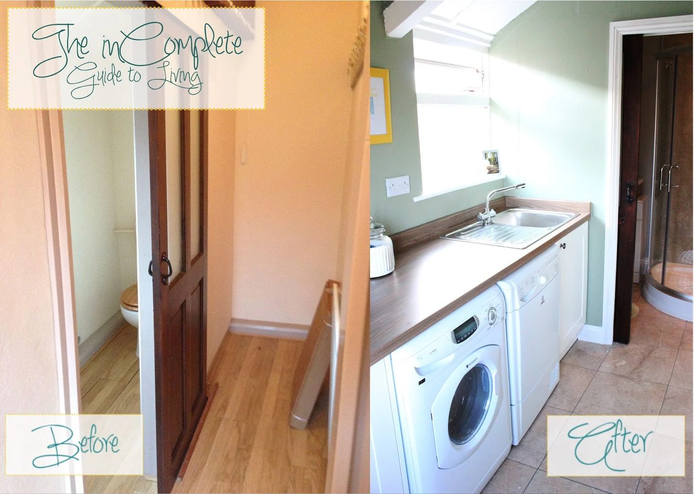 laundry room reveal, Incomplete Guide to Living