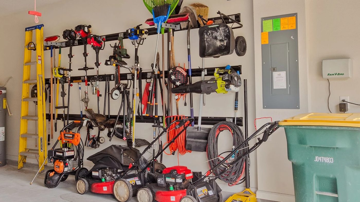 Garden Tools In Garage