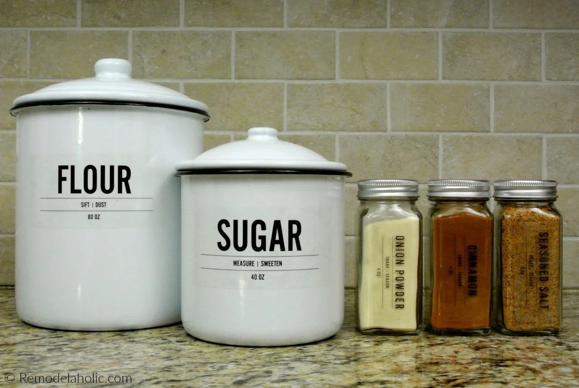 Modern Minimalist West Elm Inspired Printable Spice Labels And Matching Pantry Labels For Canisters #Bekob