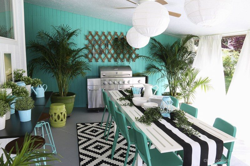 modest-cost Friendly Outdoor Dining Space With IKEA Furniture