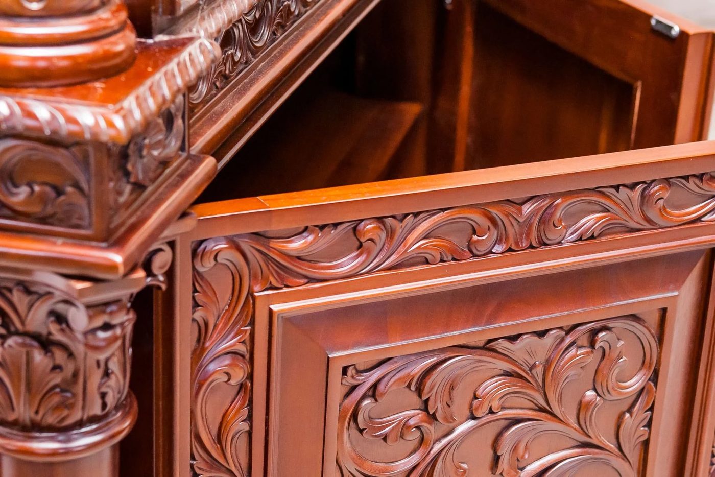 3 Very Ornate Furniture Carved Furniture Details