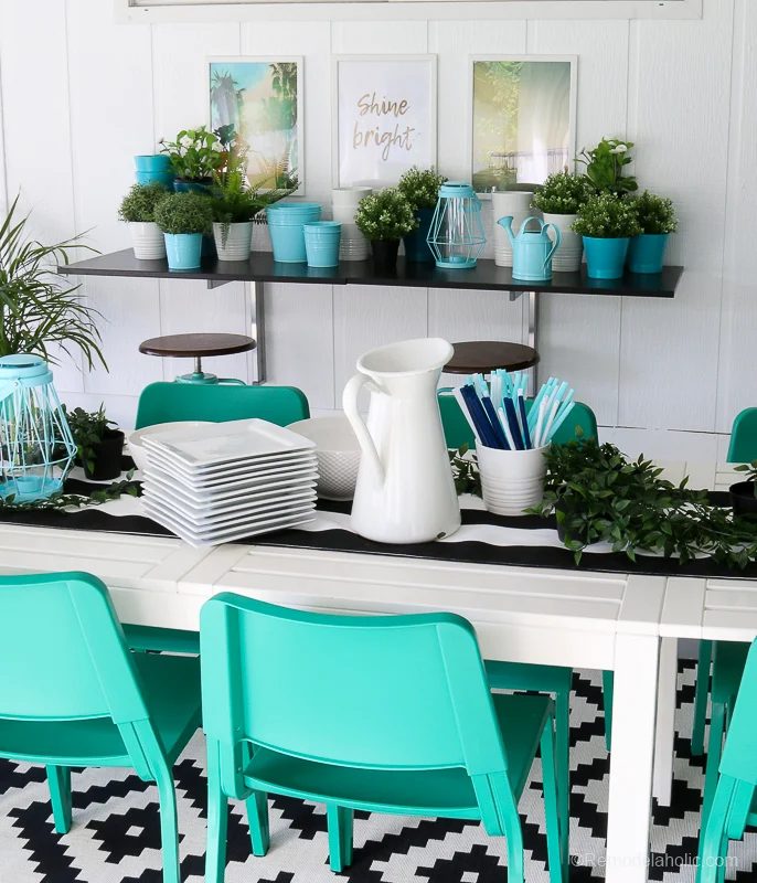 Outdoor Dining Room With IKEA Furniture @Bekob 16