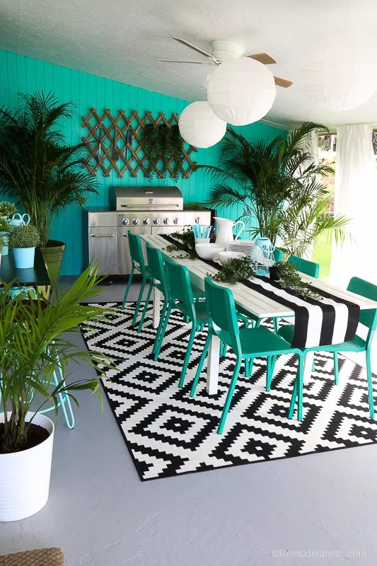 Outdoor Dining Room With IKEA Furniture @Bekob 19