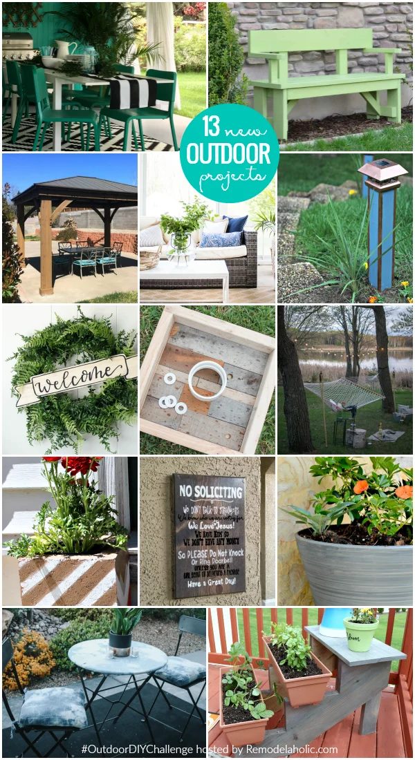 Get your yard summer-ready with these detailed outdoor Handmade tutorials and projects. From the patio to the front porch to the garden, these options will make your home exterior 