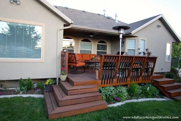 refurbished backyard deck