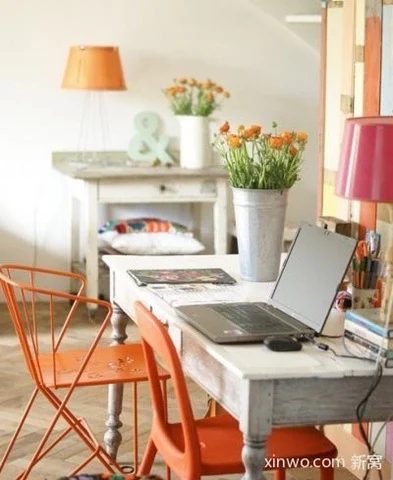 orange accent room Painted Accent Furniture