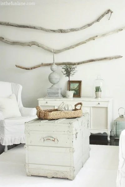 White living room