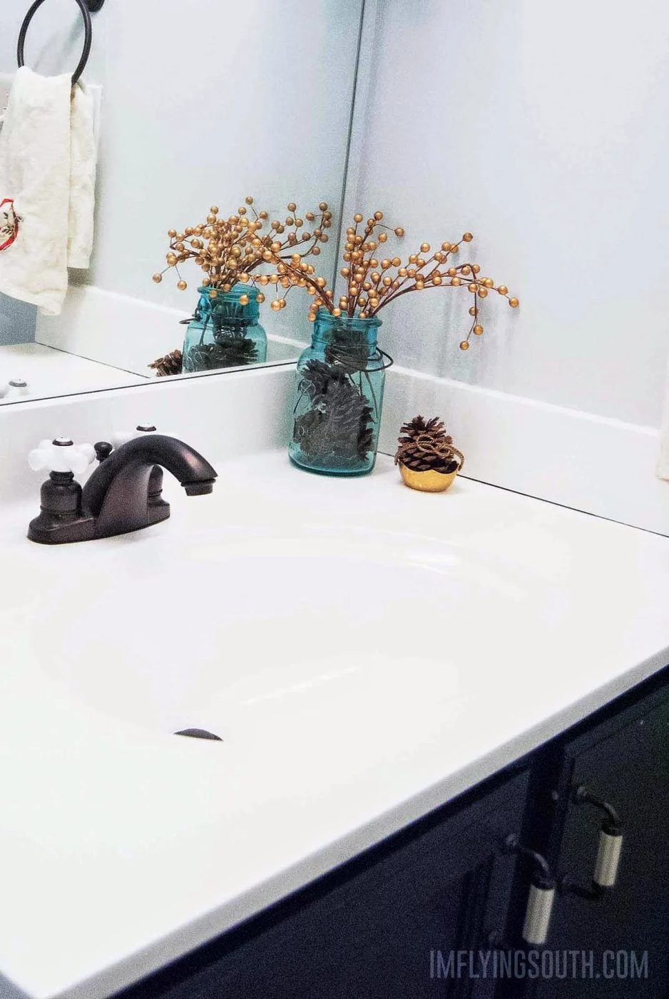 How to paint a bathroom countertop sink using 2-part epoxy tub and tile paint