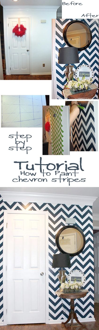 Chevron Stripe Painting walkthrough #chevron #stripe #painting #wall