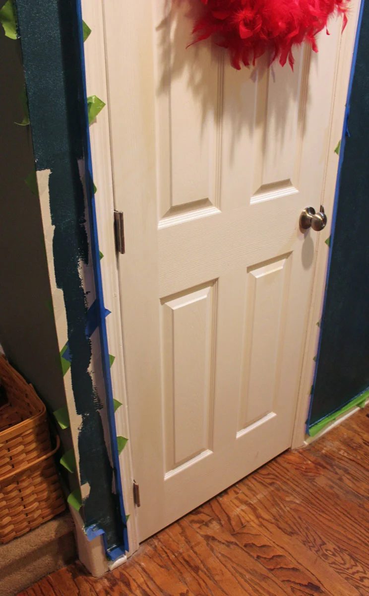 Chrvon stripe painting walkthrough #Chevron #walkthrough #wall (19)