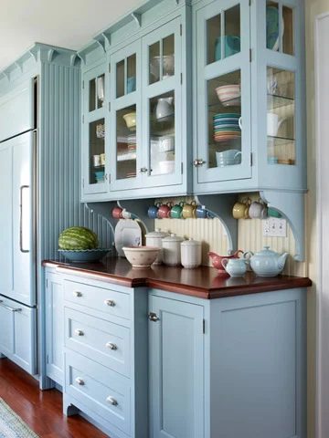 BH&G cottage blue kitchen