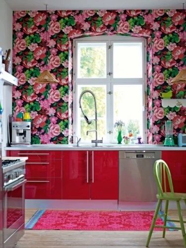 Decorista pink kitchen