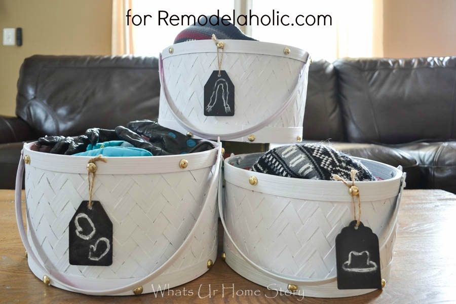 Painted Storage Baskets