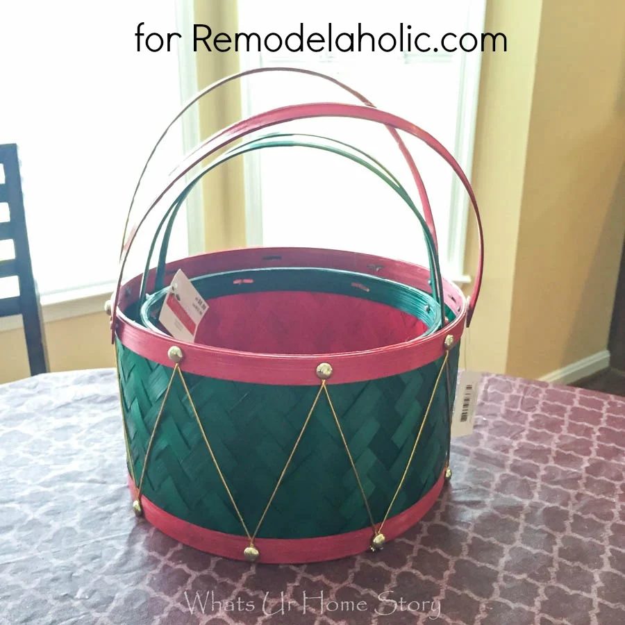 how to make painted storage baskets