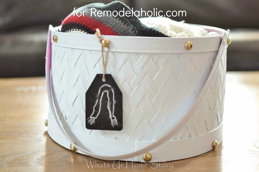 painted hat box