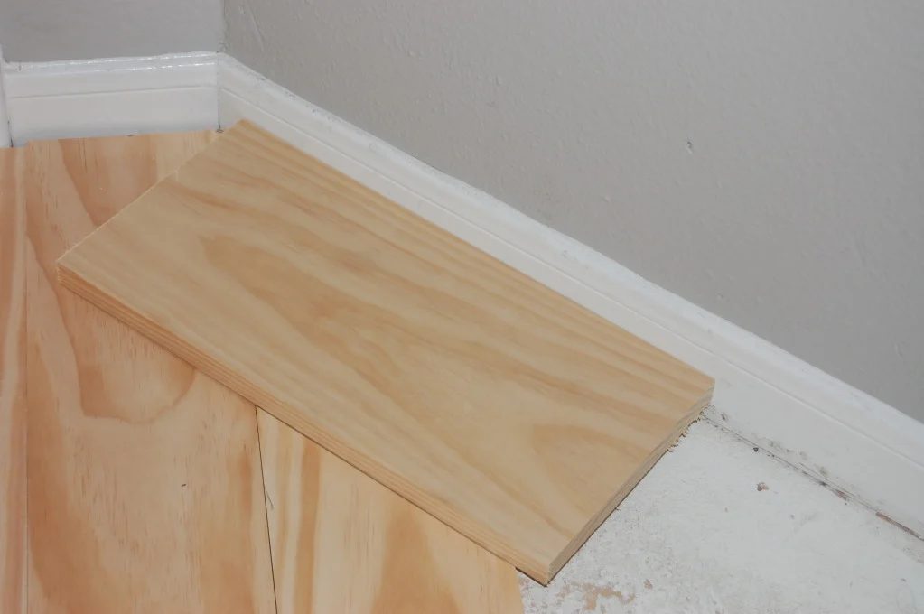 measuring angle for wooden tread stair remodel