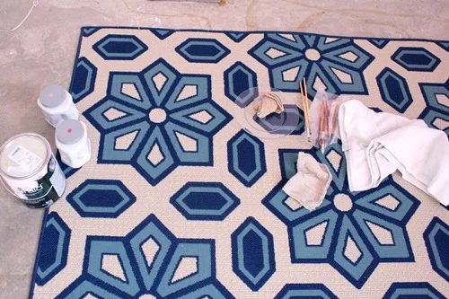 Living Room Flooring & Painting etta's Rug 019
