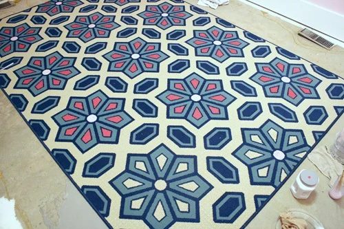Living Room Flooring & Painting etta's Rug 025