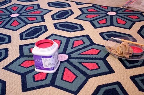 Living Room Flooring & Painting etta's Rug 023